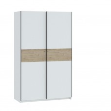 Skapis BERNO 120 2D, Balts/Jackson